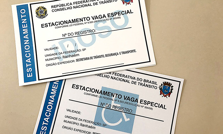 Credencial Especial de Estacionamento
